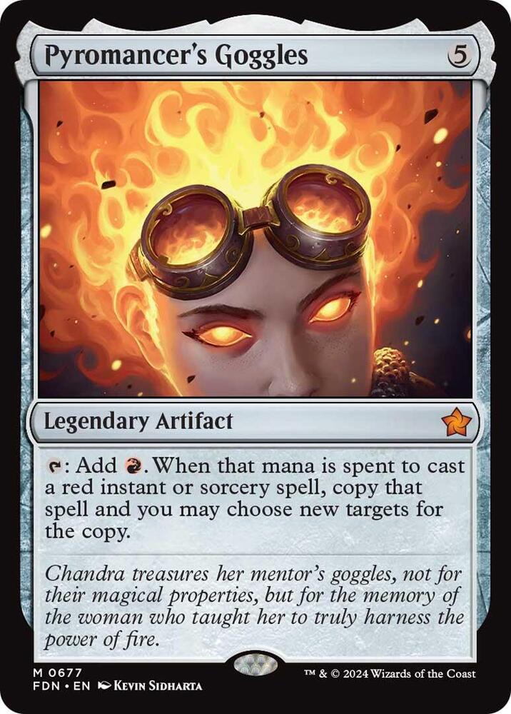 Pyromancer's Goggles - Foundations (FDN) NM