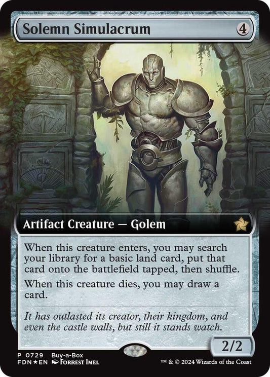 Solemn Simulacrum (Extended Art) - Buy-A-Box Promos (BABP) NM *FOIL*