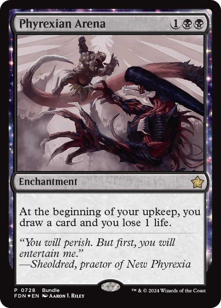 Phyrexian Arena (FDN Bundle) - Unique and Miscellaneous Promos (UMP) LP *FOIL*