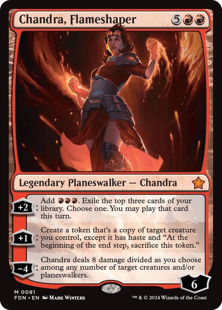 Chandra, Flameshaper - Foundations (FDN) NM *FOIL*