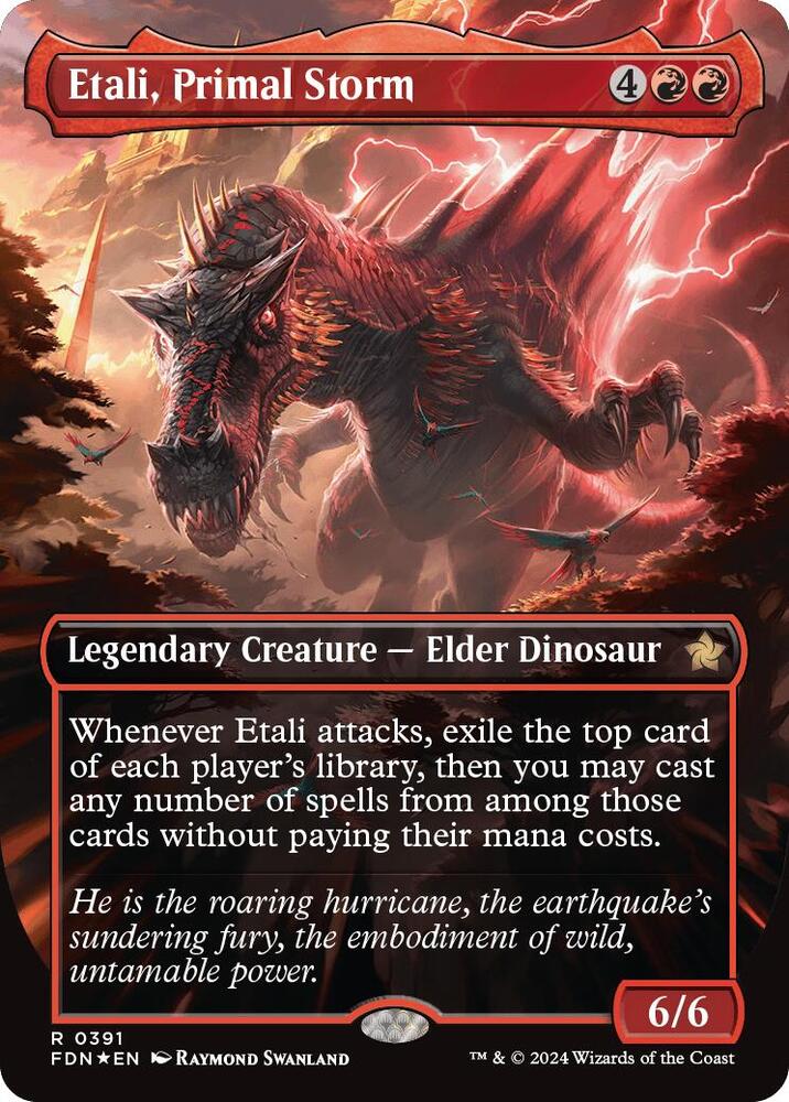 Etali, Primal Storm (Borderless) (Mana Foil) - Foundations (FDN) NM *FOIL*
