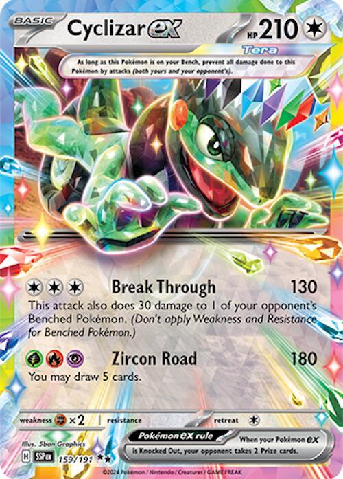 Cyclizar ex - 159/191 - SV08: Surging Sparks (SSP) NM *FOIL*