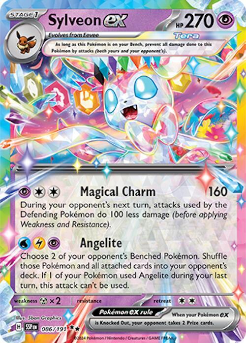 Sylveon ex - SV08: Surging Sparks (SSP) NM *FOIL*