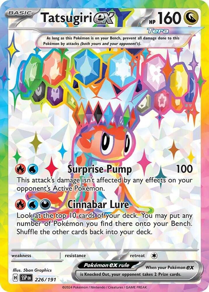 Tatsugiri ex - 226/191 - SV08: Surging Sparks (SSP) NM *FOIL*