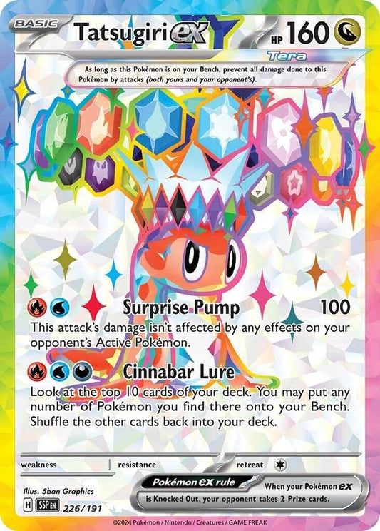 Tatsugiri ex - 226/191 - SV08: Surging Sparks (SSP) NM *FOIL*