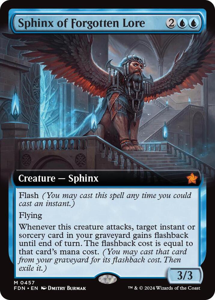 Sphinx of Forgotten Lore (Extended Art) - Foundations (FDN) NM