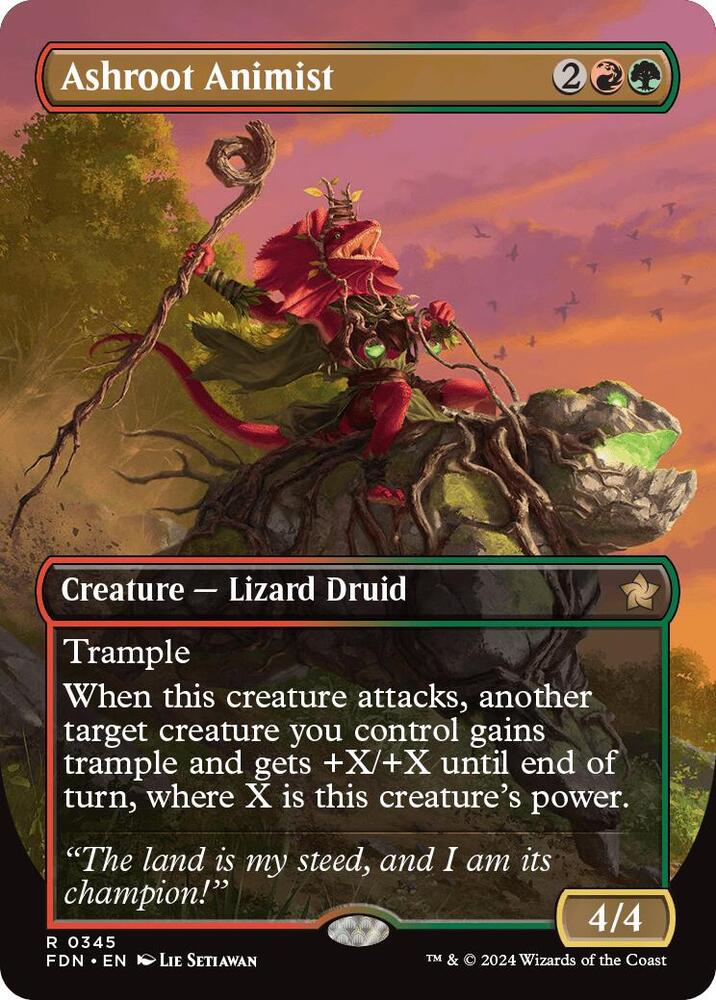 Ashroot Animist (Borderless) - Foundations (FDN)