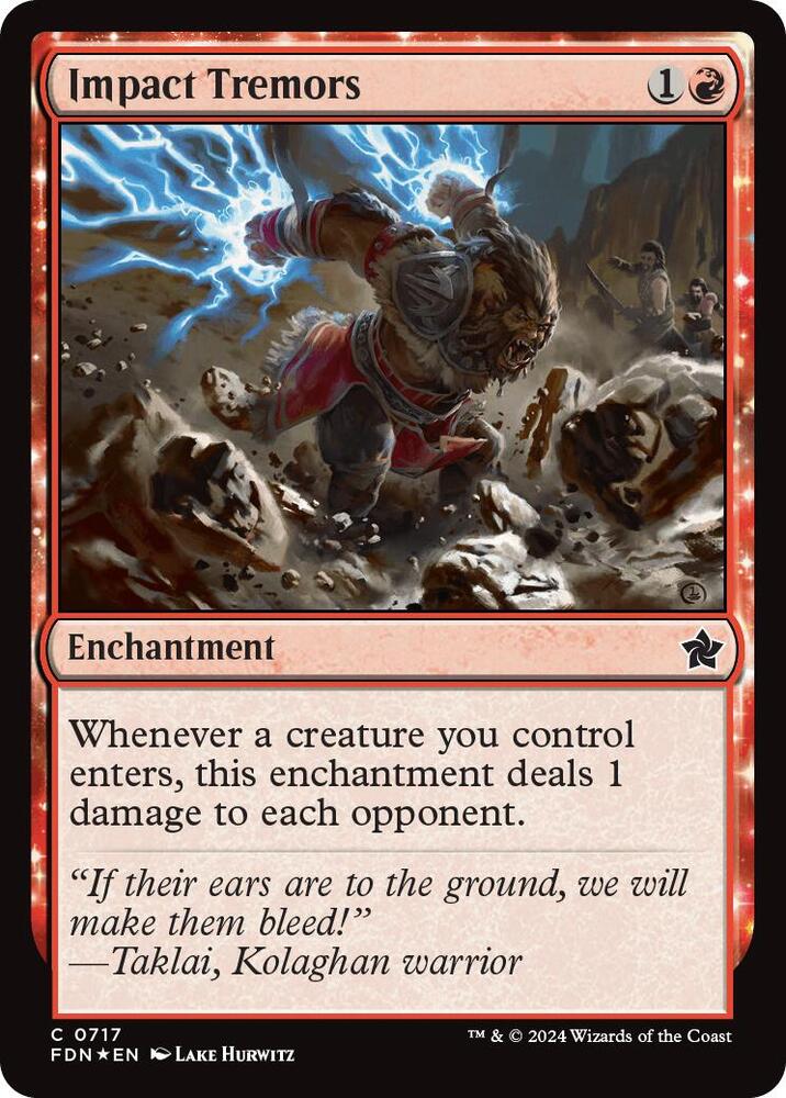 Impact Tremors - Foundations (FDN) NM *FOIL*