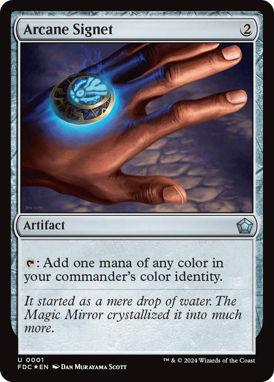 Arcane Signet (0001) - Commander: Foundations (FDC) NM *FOIL*
