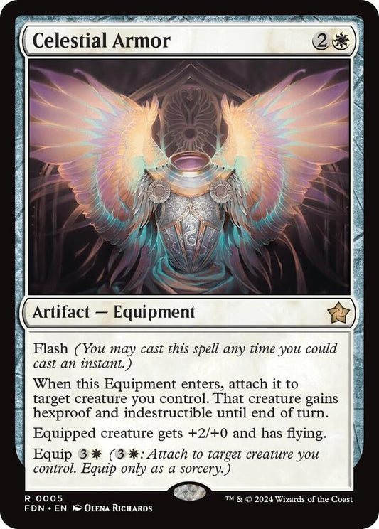 Celestial Armor - Foundations (FDN) NM *FOIL*