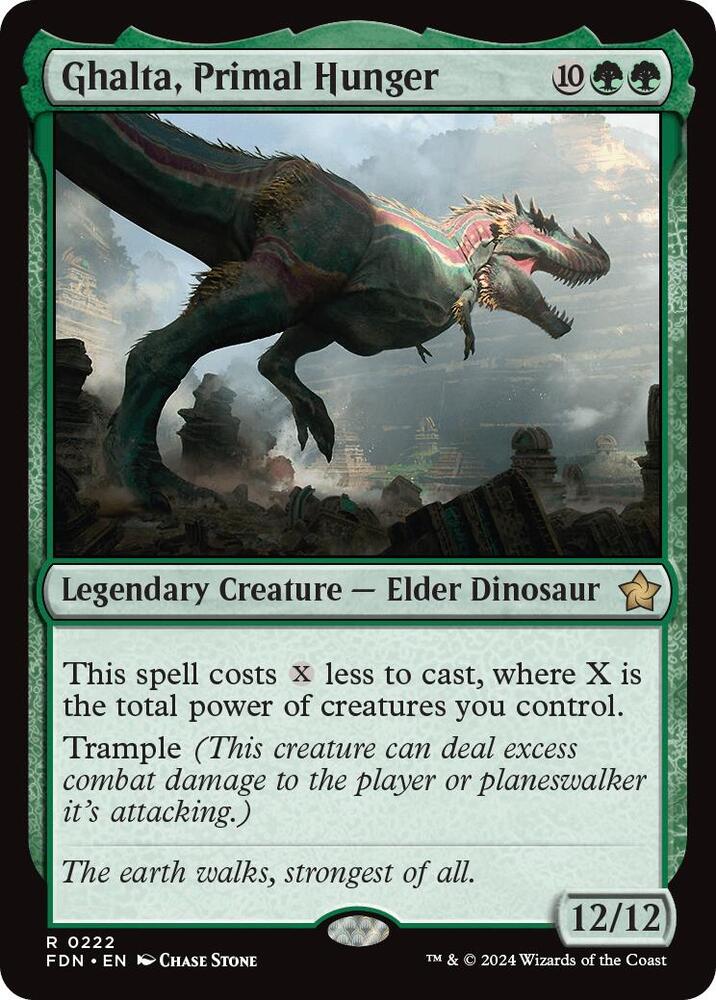 Ghalta, Primal Hunger - Foundations (FDN) NM *FOIL*