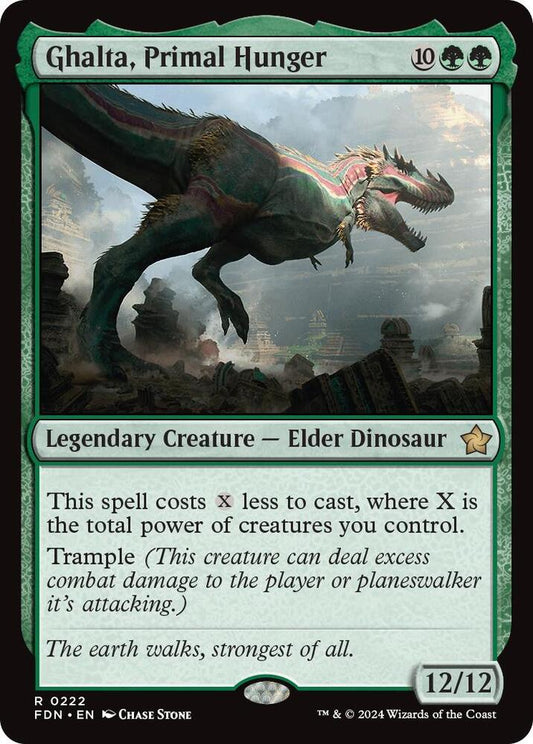 Ghalta, Primal Hunger - Foundations (FDN) NM *FOIL*