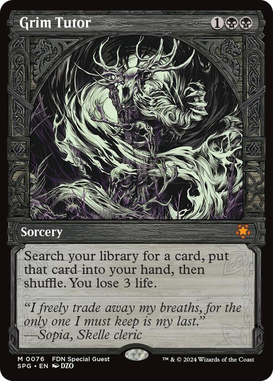 Grim Tutor (Showcase) - Special Guests (SPG) NM