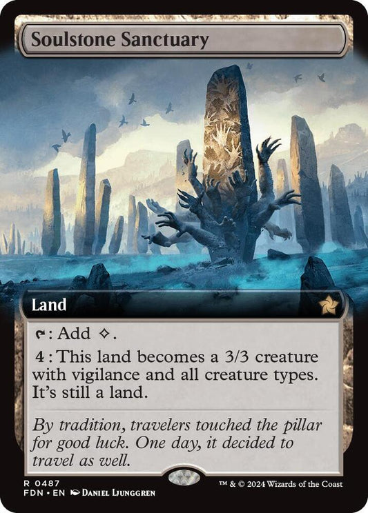 Soulstone Sanctuary (Extended Art) - Foundations (FDN) NM *FOIL*