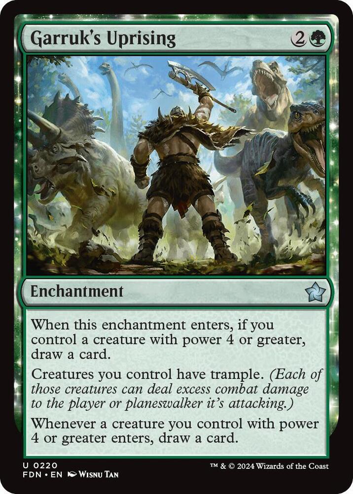 Garruk's Uprising - Foundations (FDN) NM