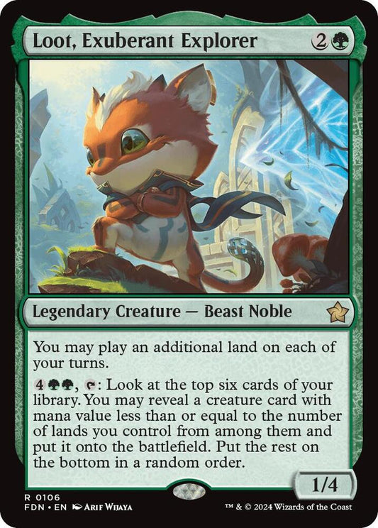 Loot, Exuberant Explorer - Foundations (FDN) NM *FOIL*