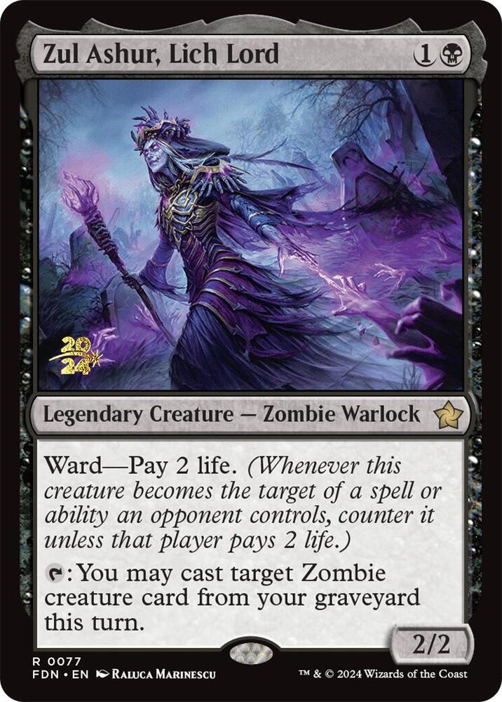Zul Ashur, Lich Lord - Prerelease Cards (PRE) NM *FOIL*