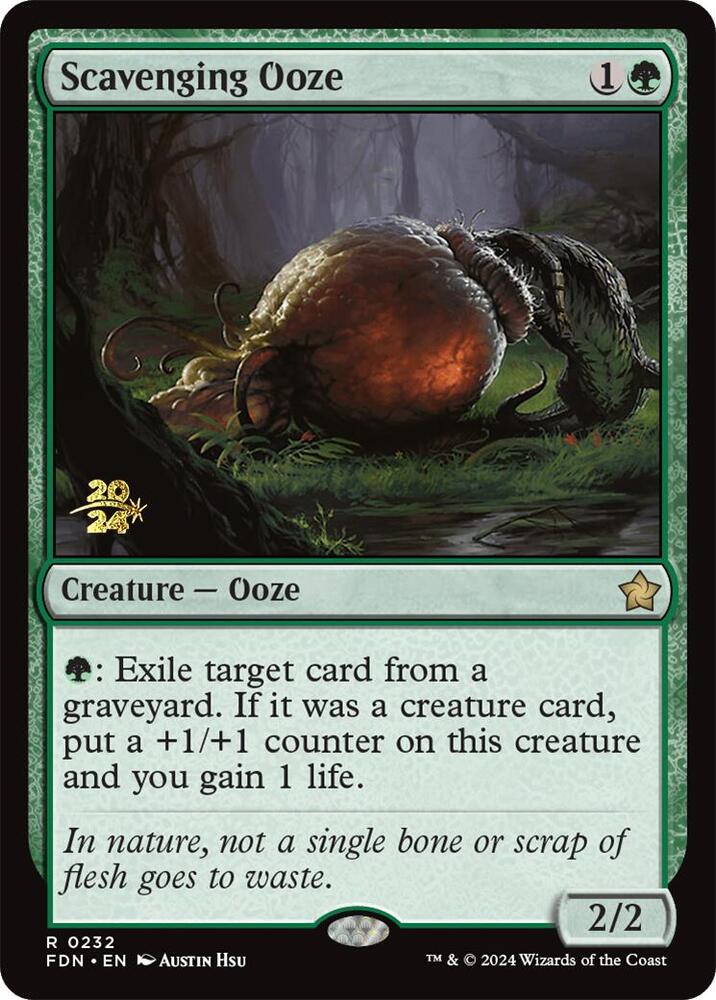 Scavenging Ooze (FDN) - Prerelease Cards (PRE) NM *FOIL*