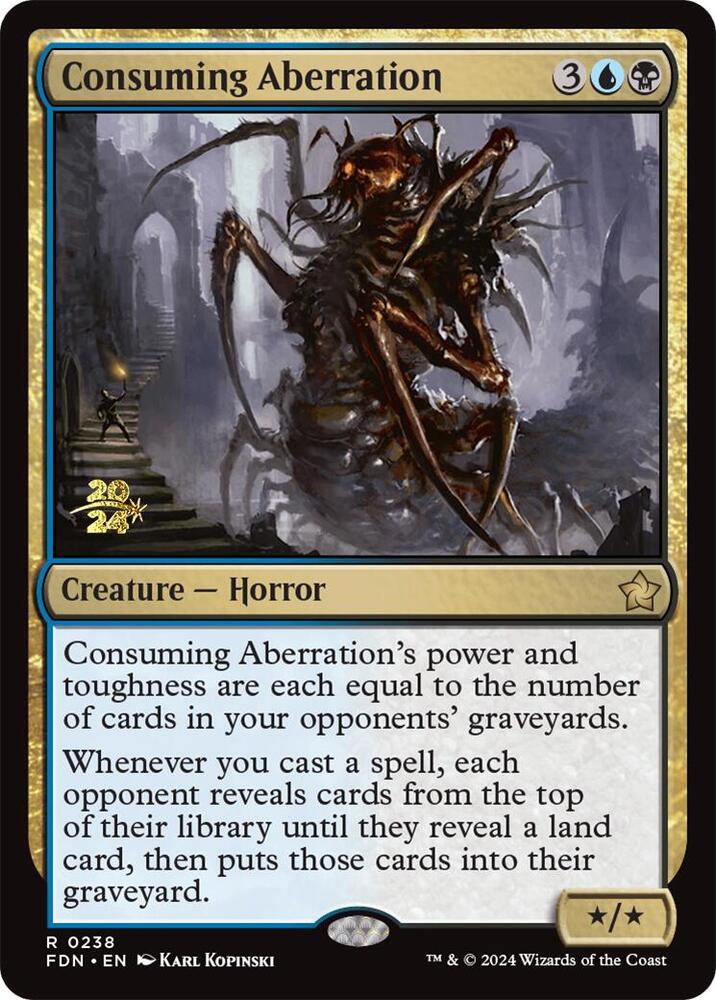 Consuming Aberration (FDN) - Prerelease Cards (PRE) NM *FOIL*