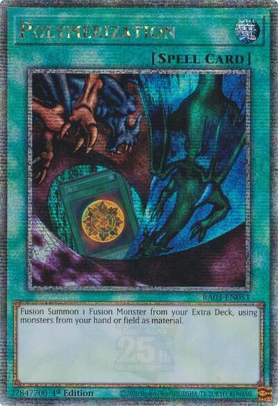 Polymerization (A) (Alternate Art) (Quarter Century Secret Rare) - Quarter Century Bonanza (RA03) NM
