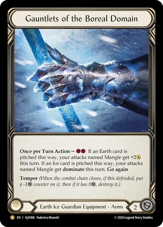 Gauntlets of the Boreal Domain - Armory Deck: Jarl Vetreidi Rainbow Foil NM