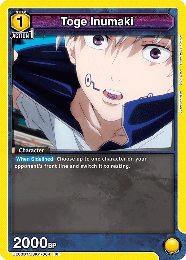 Toge Inumaki (004) - UE03BT: Jujutsu Kaisen (UE03BT) NM *FOIL*