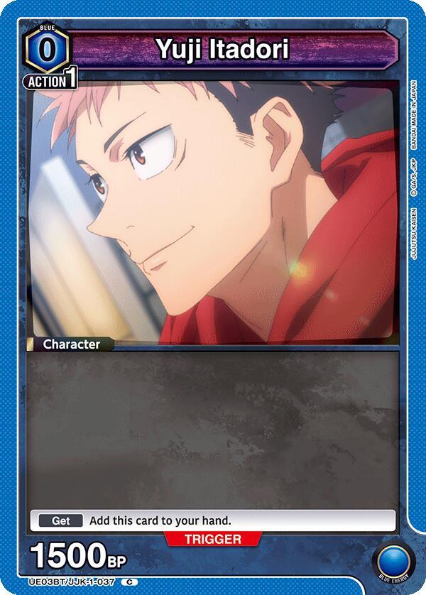 Yuji Itadori (037) (Box Topper Foil) - UE03BT: Jujutsu Kaisen (UE03BT) NM *FOIL*