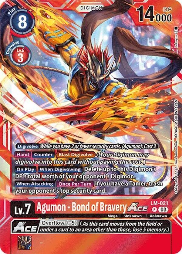 Agumon - Bond of Bravery ACE - Special Limited Set (LM-01-05) LP *FOIL*