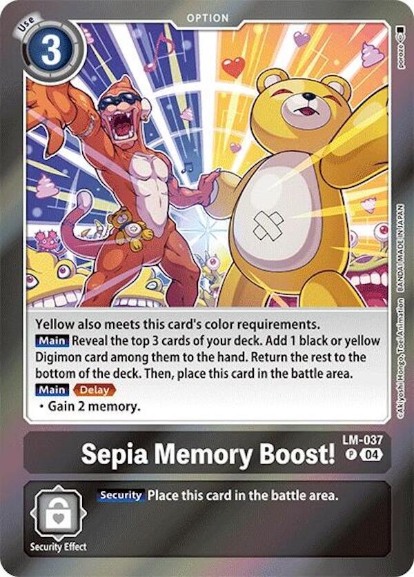 Sepia Memory Boost! - Special Limited Set (LM-01-05) NM *FOIL*
