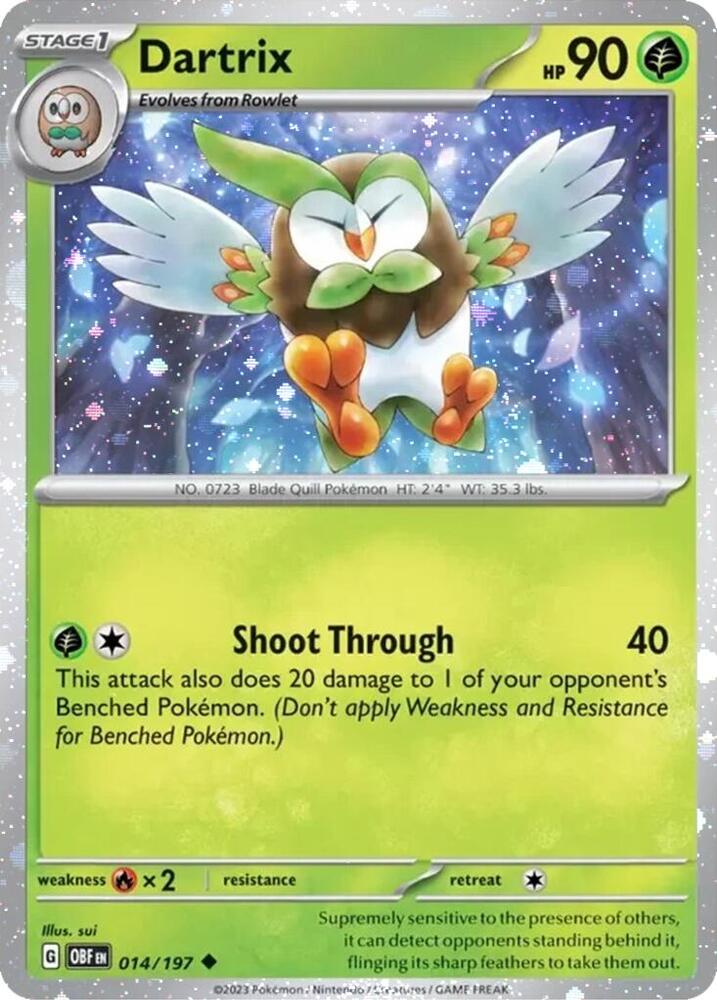 Dartrix - 014/197 (Cosmos Holo) - Miscellaneous Cards & Products (MCAP) NM