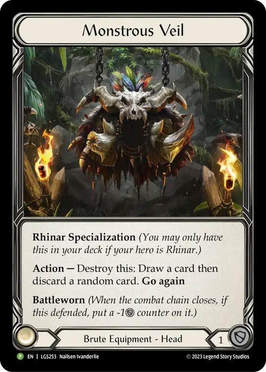 Monstrous Veil - LGS253 - Flesh and Blood: Promo Cards (PR) LP *Cold Foil*
