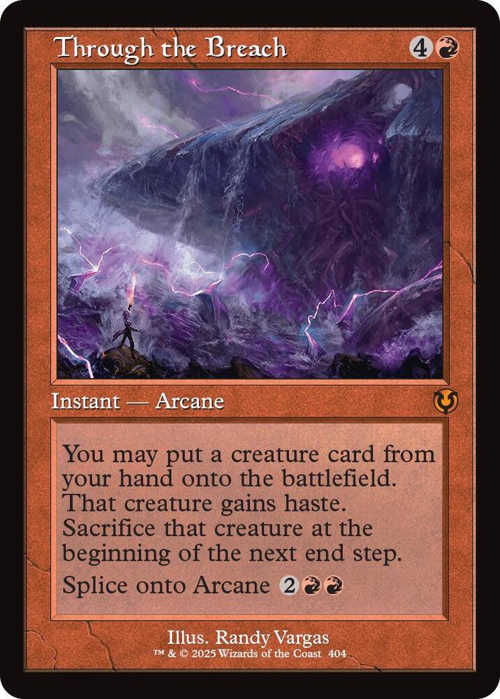 Through the Breach (Retro Frame) - Innistrad Remastered (INR) NM *FOIL*