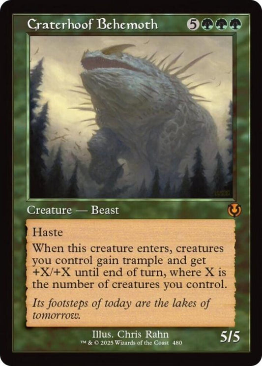 Craterhoof Behemoth (Retro Frame) - Innistrad Remastered (INR) NM *FOIL*