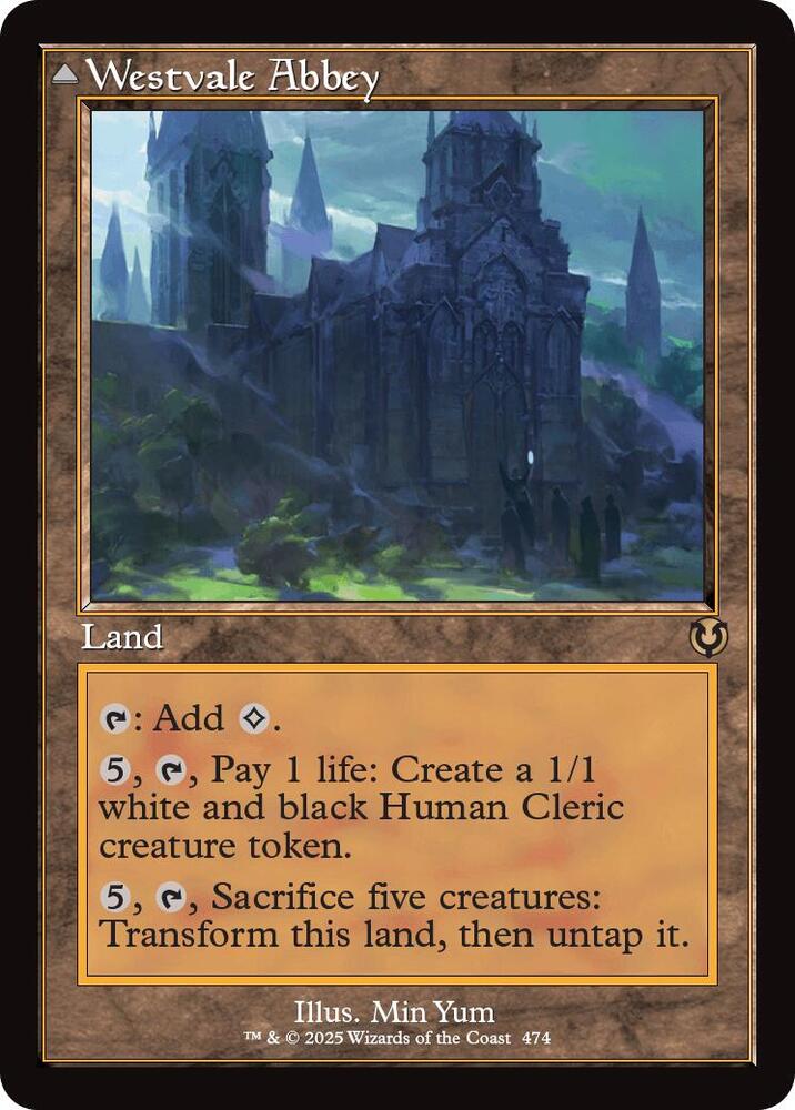 Westvale Abbey (Retro Frame) - Innistrad Remastered (INR) NM *FOIL*