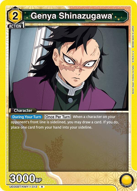 Genya Shinazugawa (013) - UE05BT: Demon Slayer: Kimetsu no Yaiba (UE05BT) NM *FOIL*