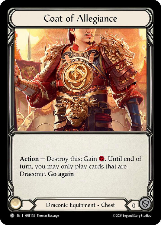 Coat of Allegiance - The Hunted NM *Cold Foil*