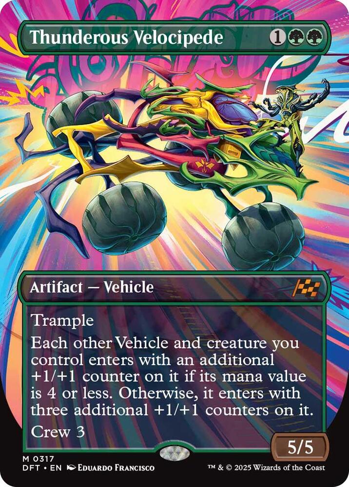 Thunderous Velocipede (Borderless) - Aetherdrift (DFT) NM