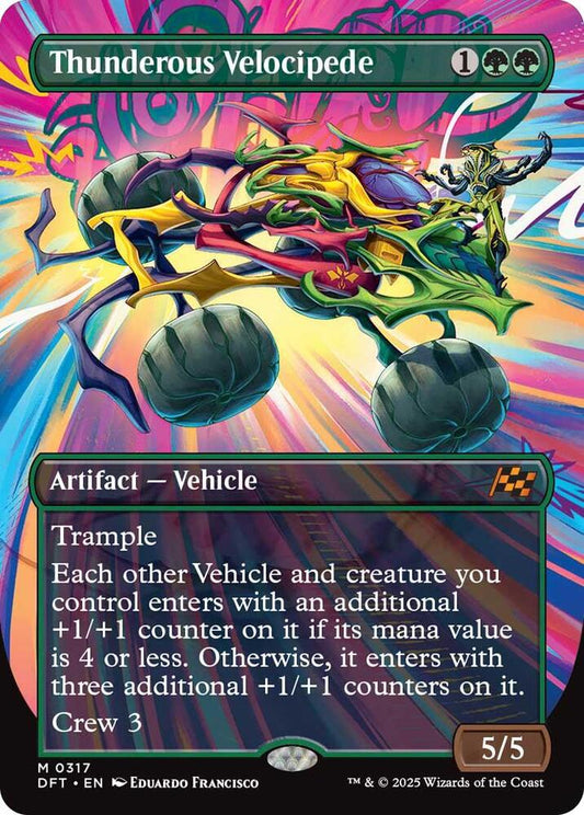 Thunderous Velocipede (Borderless) - Aetherdrift (DFT) NM