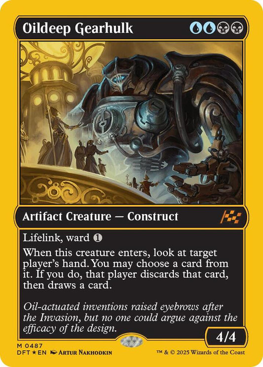 Oildeep Gearhulk (First-Place Foil) - Aetherdrift (DFT) NM *FOIL*