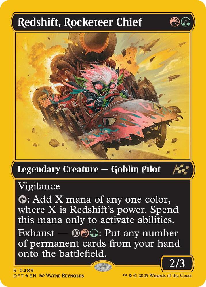 Redshift, Rocketeer Chief (First-Place Foil) - Aetherdrift (DFT) NM *FOIL*