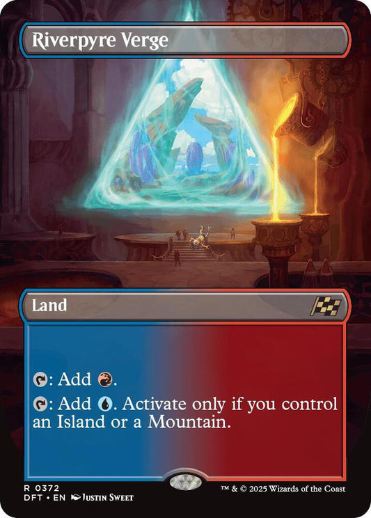 Riverpyre Verge (Borderless) - Aetherdrift (DFT) NM *FOIL*