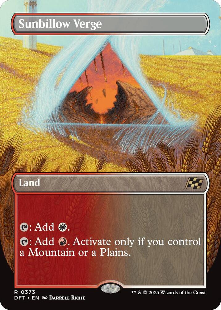 Sunbillow Verge (Borderless) - Aetherdrift (DFT) NM
