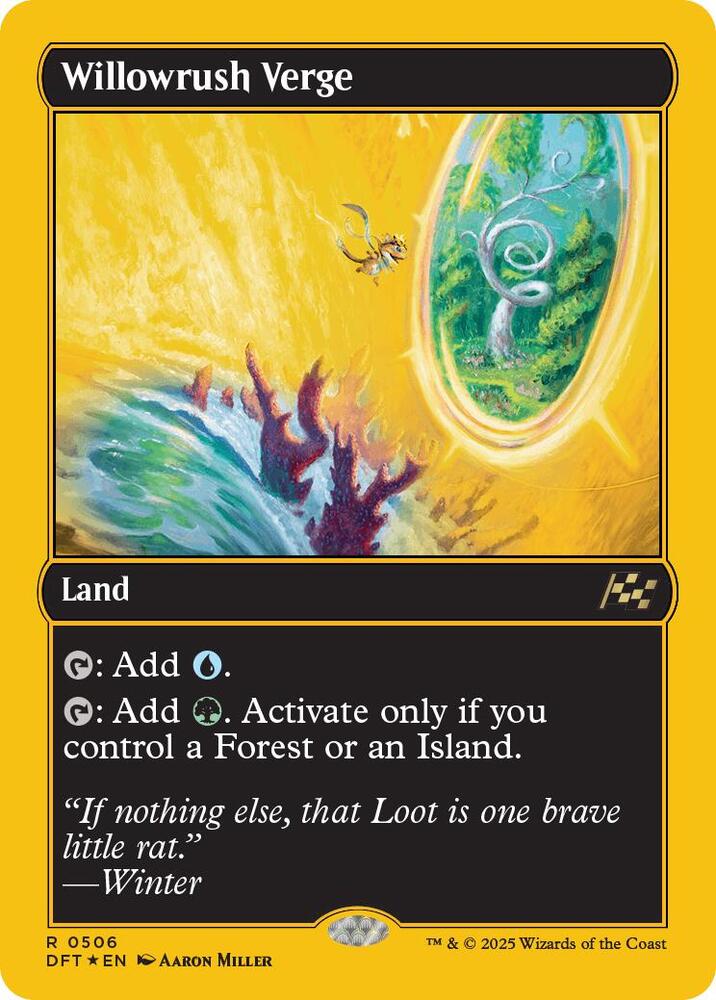 Willowrush Verge (First-Place Foil) - Aetherdrift (DFT) NM *FOIL*