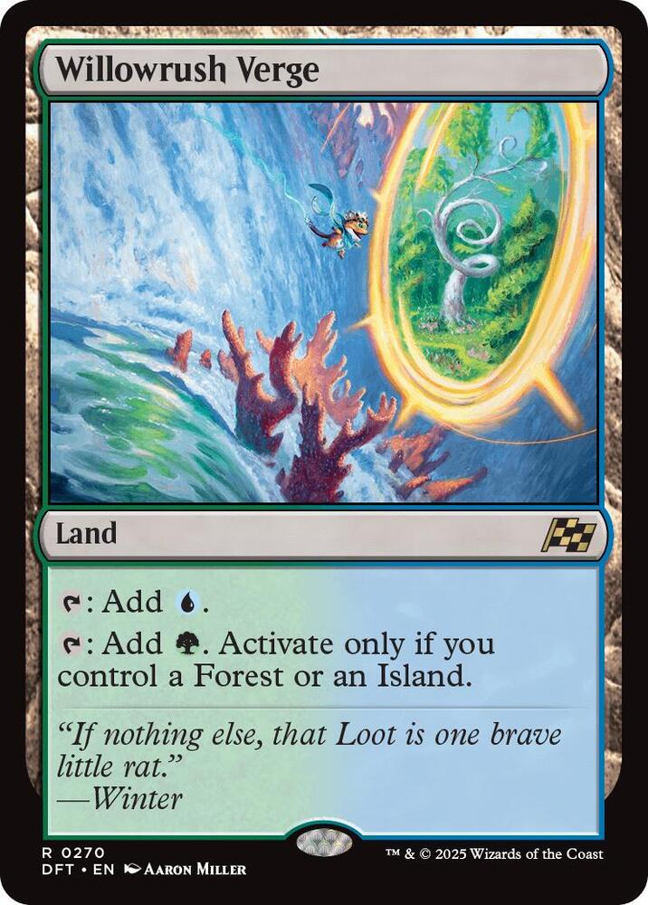Willowrush Verge - Aetherdrift (DFT) NM *FOIL*