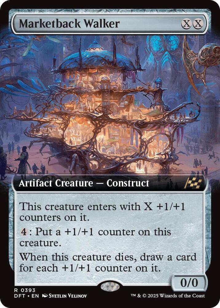 Marketback Walker (Extended Art) - Aetherdrift (DFT) NM