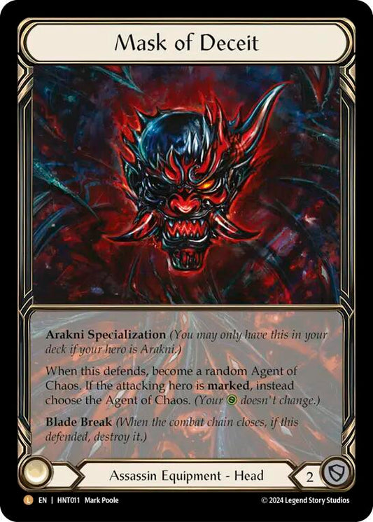 Mask of Deceit (Extended Art) - The Hunted Cold Foil NM