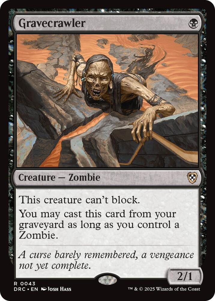 Gravecrawler - Commander: Aetherdrift (DRC) NM