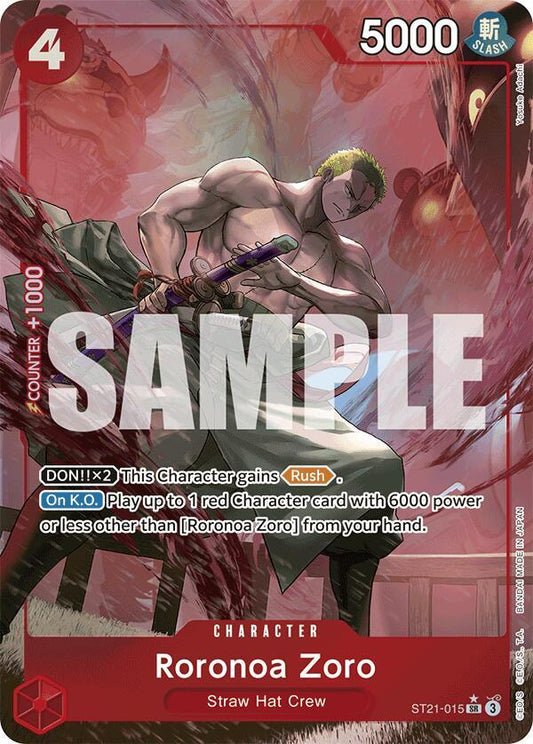 Roronoa Zoro (Parallel) - Starter Deck EX: Gear 5 (ST21) NM *FOIL*