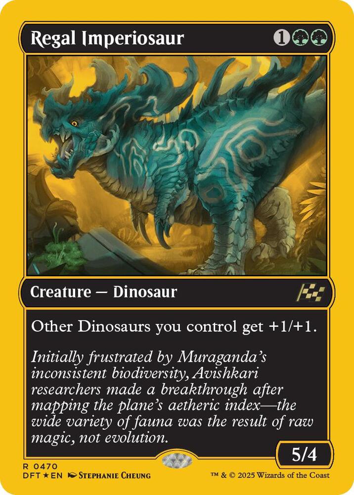 Regal Imperiosaur (First-Place Foil) - Aetherdrift (DFT) NM *FOIL*