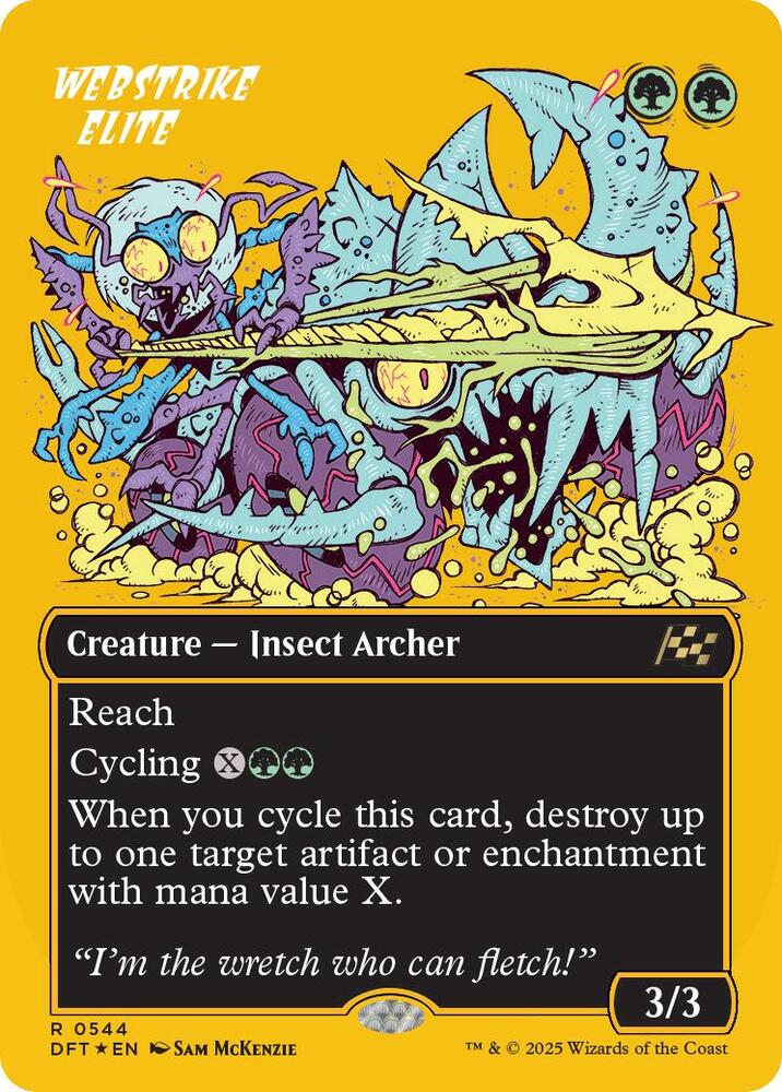Webstrike Elite (Borderless) (First-Place Foil) - Aetherdrift (DFT) NM *FOIL*